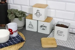 SÆT MED 4 KØKKENBEHOLDERE TIL LØSE PRODUKTER 4264 Clearance