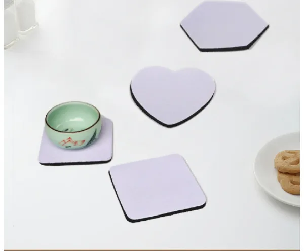 Sæt med 4 neopren-bordskånere Round Online