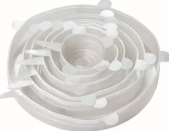 Skålelåg>Sæt med 6 strækbare silikonelåg KINGHOFF KH-1902