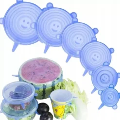 Skålelåg>Sæt med 6 universelle tallerkendæksler