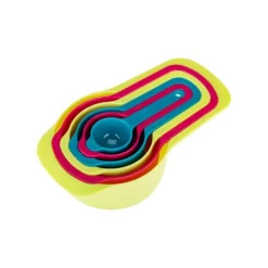 Sæt med PRACTICO køkkenmåleskeer, 6 stk., fra 7,5 ml til 250 ml, blandede farver Online