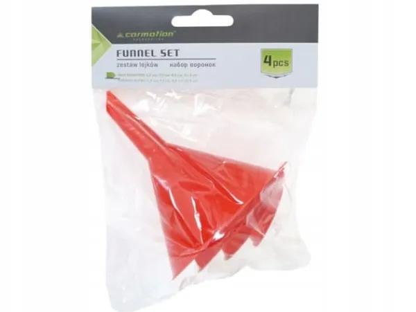 Tragte>SÆT PLASTTRAGTE 4 STK. FYLDNINGER