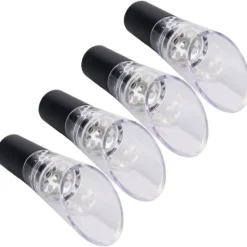 4st vinluftare hällare PC Miljövänlig karaffpipstång Tillbehör för hushållsfestSilver