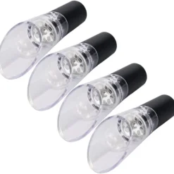 4st vinluftare hällare PC Miljövänlig karaffpipstång Tillbehör för hushållsfestSilver