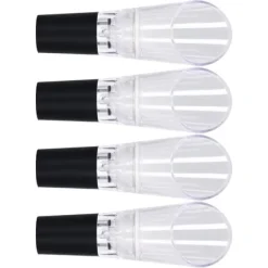 4st vinluftare hällare PC Miljövänlig karaffpipstång Tillbehör för hushållsfestSilver