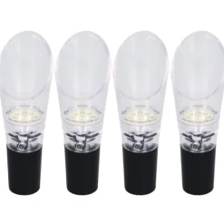 Vinluftere>4st vinluftare hällare PC Miljövänlig karaffpipstång Tillbehör för hushållsfestGold