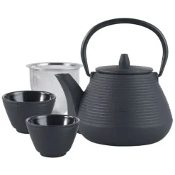 Støbejern tekande 1.0L med støbejerns kopper KINGHOFF KH-1846 Outlet