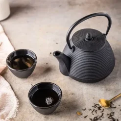 Støbejern tekande 1.0L med støbejerns kopper KINGHOFF KH-1846 Outlet