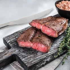 Steak- og burgerknive i stål, 2 stk. Discount