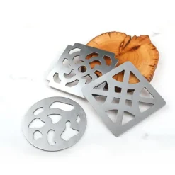 Stilfuld holder til glasbrikker i rustfrit stål til moderne hjem Model 1 Hot