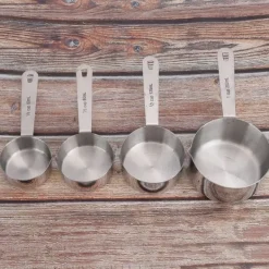 stk./sæt rustfrit stål målebægre skeer service køkken bageværktøj New