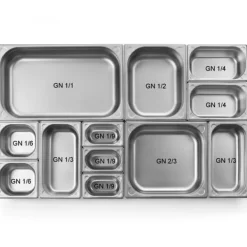 Skålelåg>Stållåg til GN Kitchen Line med udskæring til GN 1/6 øse - Hendi 806968