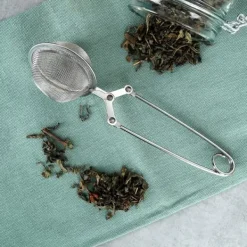 Tefiltre>Stålsi til brygning af te eller urter til en kop eller et glas 5x16 cm VILDE 259721