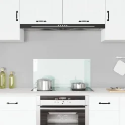 Stænkplade 80x40 cm - Hærdet glas til køkken | Farve: Hvid | Størrelse: 80x40 cm Online