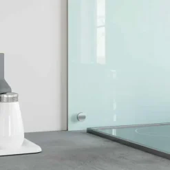 Stænkplader i 2 stk. hærdet glas 70x50 cm | Farve: Hvid Discount