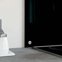 Stænkplader sæt - Hærdet glas 70x50 cm | Farve: Sort | 2 stk.