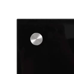 Stænkplader sæt - Hærdet glas 70x50 cm | Farve: Sort | 2 stk.