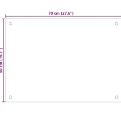 Stænkplader sæt - Hærdet glas 70x50 cm | Farve: Sort | 2 stk.