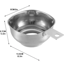 Tragte>Stor öppningstratt Sylttratt i rostfritt stål Fyllningshjälpmedel Sylttratt med handtagsskydd för sylt flytande oljebönor i burkar