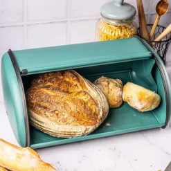 Stor stålbrødspand 44cm matgrøn KINGHOFF KH-1867 Sale