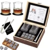 Stort Whisky Gavesæt Chilling Stones Glasæske Clearance