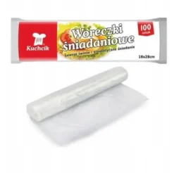 Stærk folie morgenmadsposer på rulle, 100 stk., 18x28cm, Kuchcik Clearance