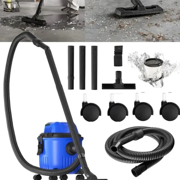 Støvsuger, våd- og tørrefunktion, kraftig blæser,Blå Best