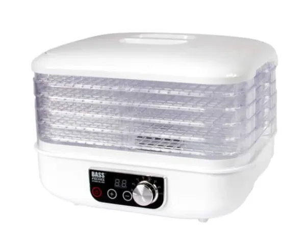 Dehydratorer>Svampe-, frugt- og grøntsagstørretumbler 250 W, med justerbare bakker