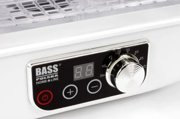 Dehydratorer>Svampe-, frugt- og grøntsagstørretumbler 250 W, med justerbare bakker