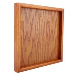 Tebakke i massivt træ - perfekt til servering af kaffe, sushi og snacks i caféer og restauranter - 20*20 cm Online