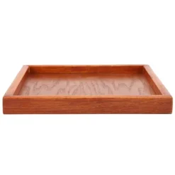 Tebakke i massivt træ - perfekt til servering af kaffe, sushi og snacks i caféer og restauranter - 20*20 cm Online
