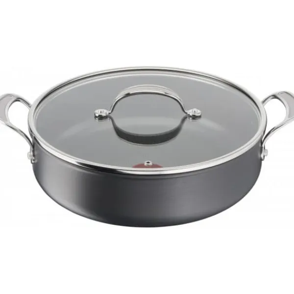 Tefal Gryder, Stegepander Og Kasseroller>Jamie Oliver Cook's Classics HA-gryde med glaslåg 30 cm/5,4 L, sort