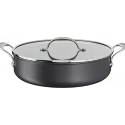 Tefal Gryder, Stegepander Og Kasseroller>Jamie Oliver Cook's Classics HA-gryde med glaslåg 30 cm/5,4 L, sort