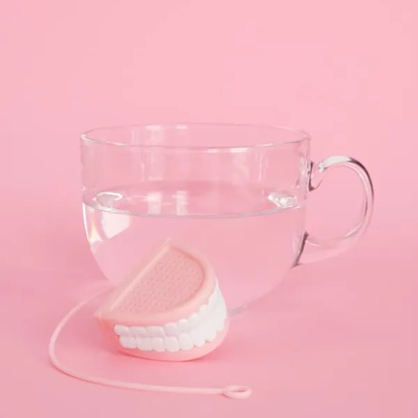 TEI INFUSER Falske tænder TIL GAVE Sjov til en kop Outlet