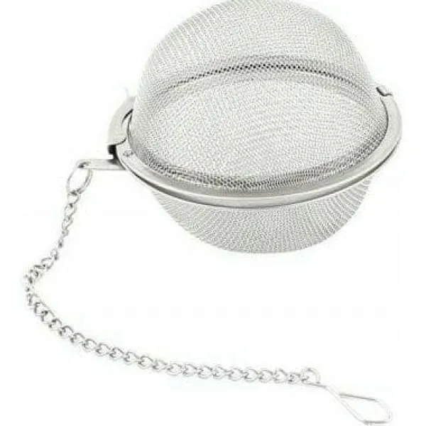 Tefiltre>Te-infuser i rustfrit stål med kæde 4,5 cm