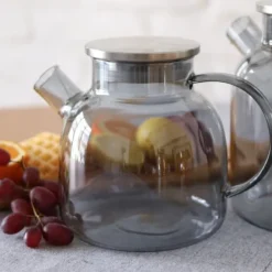 Tebryggere>Tekande 950 ml Wilmax termoglas grå farve