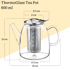 Tekande termoglas Wilmax 600 ml