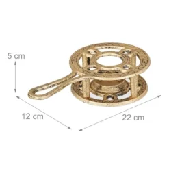 Tekandevarmer, 5x22x12 cm, Guld Outlet