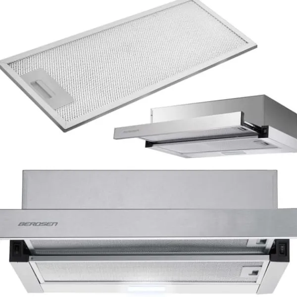 Emhætter>Teleskopisk emhætte 50 cm Inox BT-233