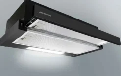 Viking Choice Emhætter>Teleskopisk emhætte sort - 50x16 cm - Udbar