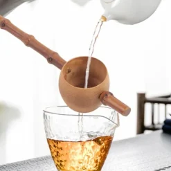 Tefiltre>Tesier Naturligt bambus tefilter Køkkengadget til te (huller i bambusstang)