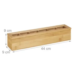 Teæske, Bambus, 9x44x9 cm, Natur Clearance