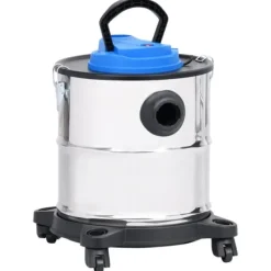 The Living Store askestøvsuger med HEPA-filter 1200 W 20 l rustfrit stål - Vand– & støvsugere Clearance