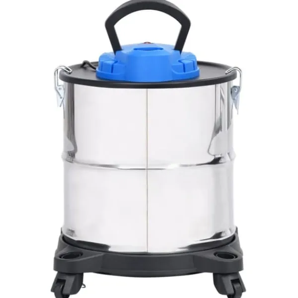 The Living Store askestøvsuger med HEPA-filter 1200 W 20 l rustfrit stål - Vand– & støvsugere Clearance