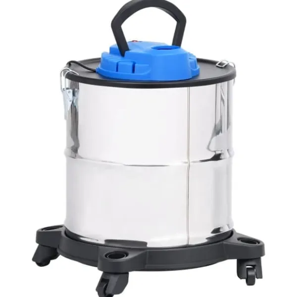 The Living Store askestøvsuger med HEPA-filter 1200 W 20 l rustfrit stål - Vand– & støvsugere Clearance