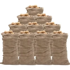 Opbevaringsposer Til Hjemmet>The Living Store jutesække 10 stk. 65x135 cm 100 % jute 220 g/m2 - Kufferter & tasker