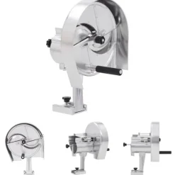 The Living Store manuel grøntsagsskærer 22 x 44,5 cm aluminium sølvfarvet - Grøntsagsskærere Outlet