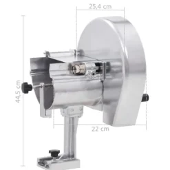 The Living Store manuel grøntsagsskærer 22 x 44,5 cm aluminium sølvfarvet - Grøntsagsskærere Outlet