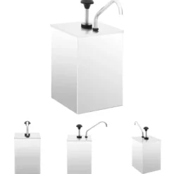 Saucekander>The Living Store saucedispenser 3,5 l rustfrit stål - Krydderibeholdere