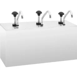 The Living Store saucedispenser 3 x 3,5 l rustfrit stål - Krydderibeholdere New